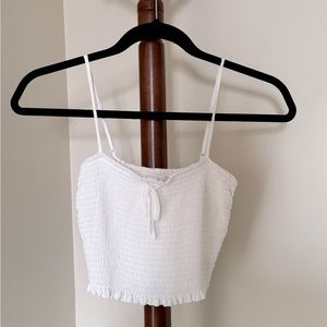 Aritzia (Wilfred) Smocked Tank - Size XXS - Light Birch